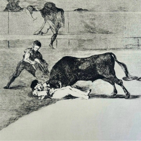 PEPE-ILLO, MADRID BULLRING Original Vintage Fine Art GOYA Spain Print 1960’s - Picture 5 of 7